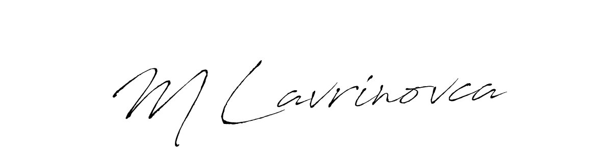 It looks lik you need a new signature style for name M Lavrinovca. Design unique handwritten (Antro_Vectra) signature with our free signature maker in just a few clicks. M Lavrinovca signature style 6 images and pictures png
