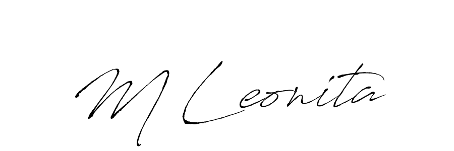 Make a short M Leonita signature style. Manage your documents anywhere anytime using Antro_Vectra. Create and add eSignatures, submit forms, share and send files easily. M Leonita signature style 6 images and pictures png
