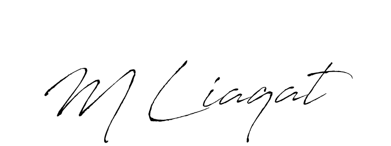 Also You can easily find your signature by using the search form. We will create M Liaqat name handwritten signature images for you free of cost using Antro_Vectra sign style. M Liaqat signature style 6 images and pictures png