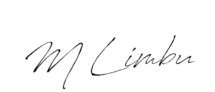 How to make M Limbu signature? Antro_Vectra is a professional autograph style. Create handwritten signature for M Limbu name. M Limbu signature style 6 images and pictures png