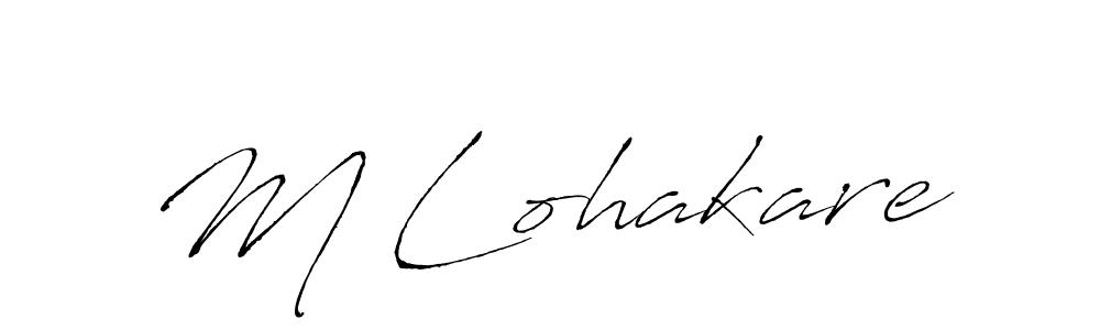 You should practise on your own different ways (Antro_Vectra) to write your name (M Lohakare) in signature. don't let someone else do it for you. M Lohakare signature style 6 images and pictures png