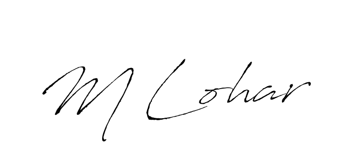 Also we have M Lohar name is the best signature style. Create professional handwritten signature collection using Antro_Vectra autograph style. M Lohar signature style 6 images and pictures png