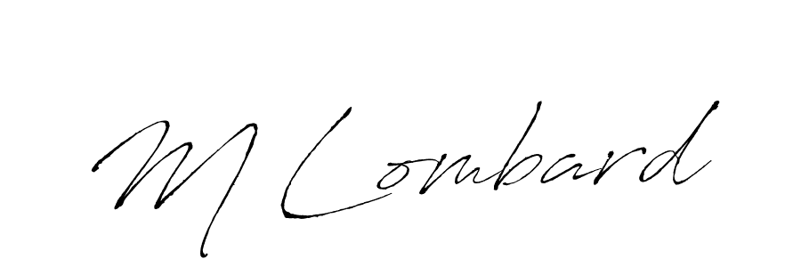 Also we have M Lombard name is the best signature style. Create professional handwritten signature collection using Antro_Vectra autograph style. M Lombard signature style 6 images and pictures png