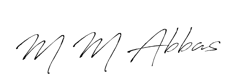 Also we have M M Abbas name is the best signature style. Create professional handwritten signature collection using Antro_Vectra autograph style. M M Abbas signature style 6 images and pictures png