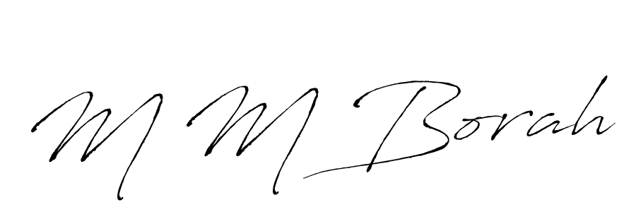 Design your own signature with our free online signature maker. With this signature software, you can create a handwritten (Antro_Vectra) signature for name M M Borah. M M Borah signature style 6 images and pictures png