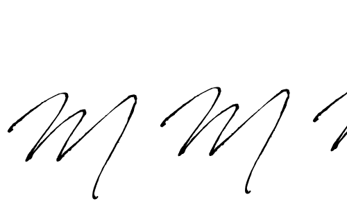 Also You can easily find your signature by using the search form. We will create M M M name handwritten signature images for you free of cost using Antro_Vectra sign style. M M M signature style 6 images and pictures png