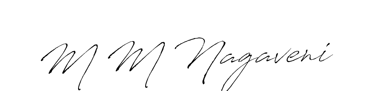Design your own signature with our free online signature maker. With this signature software, you can create a handwritten (Antro_Vectra) signature for name M M Nagaveni. M M Nagaveni signature style 6 images and pictures png
