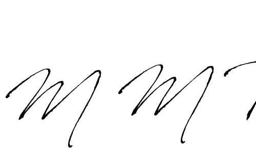 Create a beautiful signature design for name M M R. With this signature (Antro_Vectra) fonts, you can make a handwritten signature for free. M M R signature style 6 images and pictures png