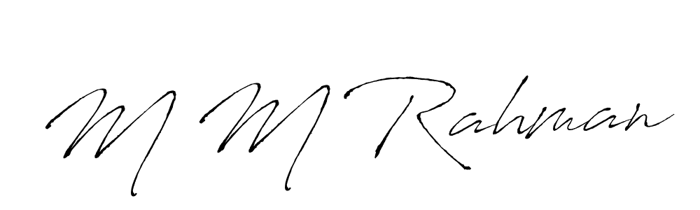 It looks lik you need a new signature style for name M M Rahman. Design unique handwritten (Antro_Vectra) signature with our free signature maker in just a few clicks. M M Rahman signature style 6 images and pictures png
