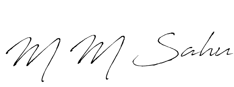 It looks lik you need a new signature style for name M M Sahu. Design unique handwritten (Antro_Vectra) signature with our free signature maker in just a few clicks. M M Sahu signature style 6 images and pictures png