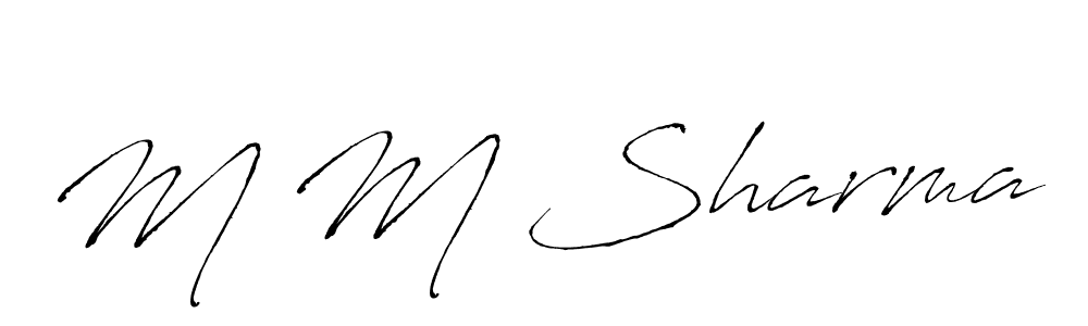 Make a beautiful signature design for name M M Sharma. Use this online signature maker to create a handwritten signature for free. M M Sharma signature style 6 images and pictures png