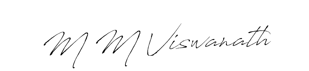 Antro_Vectra is a professional signature style that is perfect for those who want to add a touch of class to their signature. It is also a great choice for those who want to make their signature more unique. Get M M Viswanath name to fancy signature for free. M M Viswanath signature style 6 images and pictures png