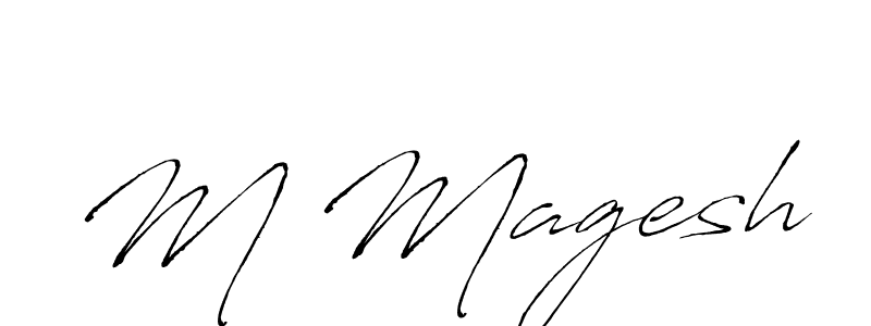 if you are searching for the best signature style for your name M Magesh. so please give up your signature search. here we have designed multiple signature styles  using Antro_Vectra. M Magesh signature style 6 images and pictures png
