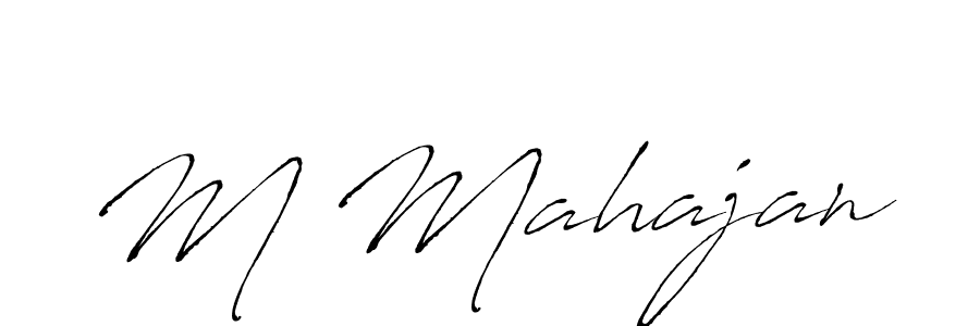 The best way (Antro_Vectra) to make a short signature is to pick only two or three words in your name. The name M Mahajan include a total of six letters. For converting this name. M Mahajan signature style 6 images and pictures png