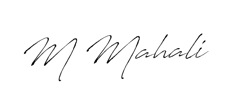 You should practise on your own different ways (Antro_Vectra) to write your name (M Mahali) in signature. don't let someone else do it for you. M Mahali signature style 6 images and pictures png