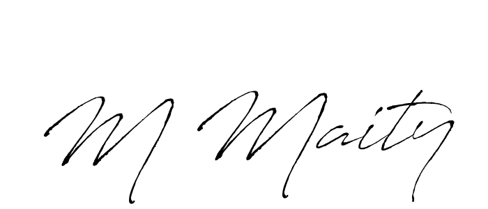 Once you've used our free online signature maker to create your best signature Antro_Vectra style, it's time to enjoy all of the benefits that M Maity name signing documents. M Maity signature style 6 images and pictures png