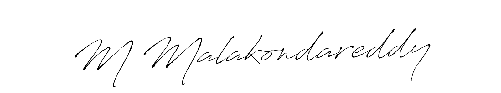 Also we have M Malakondareddy name is the best signature style. Create professional handwritten signature collection using Antro_Vectra autograph style. M Malakondareddy signature style 6 images and pictures png