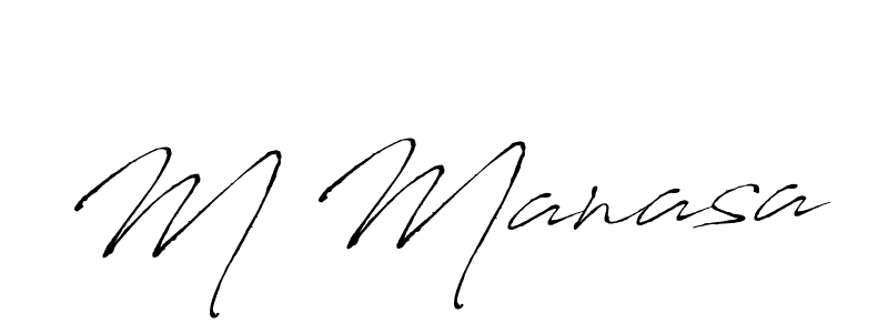 Antro_Vectra is a professional signature style that is perfect for those who want to add a touch of class to their signature. It is also a great choice for those who want to make their signature more unique. Get M Manasa name to fancy signature for free. M Manasa signature style 6 images and pictures png