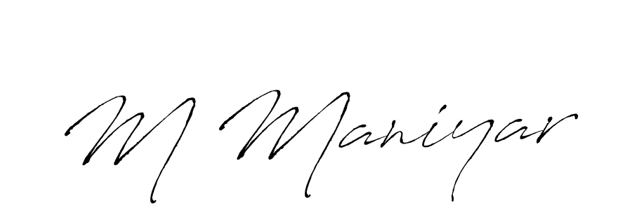 Similarly Antro_Vectra is the best handwritten signature design. Signature creator online .You can use it as an online autograph creator for name M Maniyar. M Maniyar signature style 6 images and pictures png