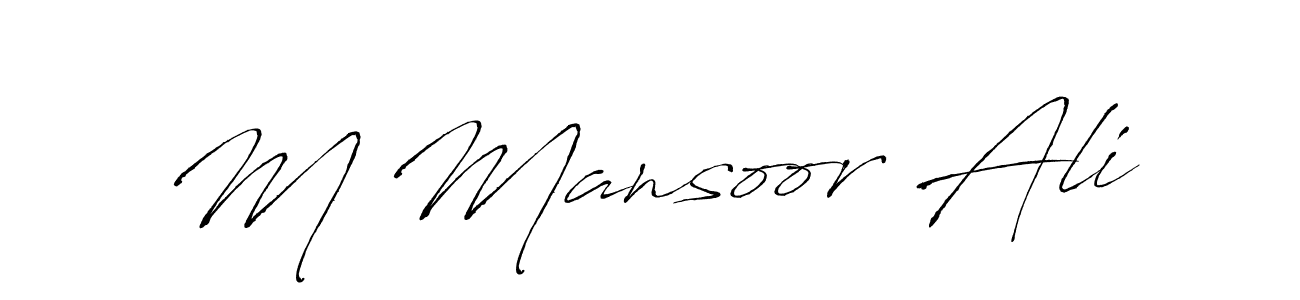 Use a signature maker to create a handwritten signature online. With this signature software, you can design (Antro_Vectra) your own signature for name M Mansoor Ali. M Mansoor Ali signature style 6 images and pictures png