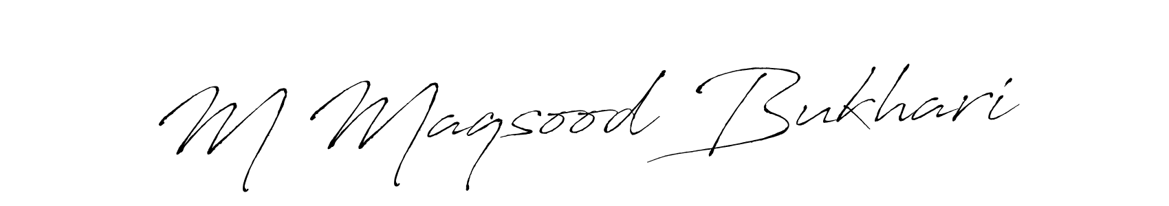 This is the best signature style for the M Maqsood Bukhari name. Also you like these signature font (Antro_Vectra). Mix name signature. M Maqsood Bukhari signature style 6 images and pictures png