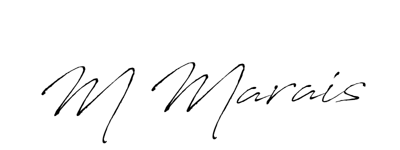 Antro_Vectra is a professional signature style that is perfect for those who want to add a touch of class to their signature. It is also a great choice for those who want to make their signature more unique. Get M Marais name to fancy signature for free. M Marais signature style 6 images and pictures png