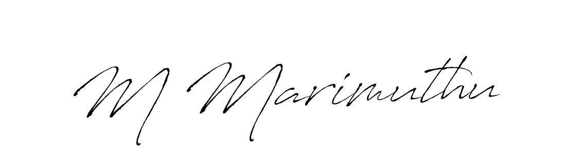 Also we have M Marimuthu name is the best signature style. Create professional handwritten signature collection using Antro_Vectra autograph style. M Marimuthu signature style 6 images and pictures png