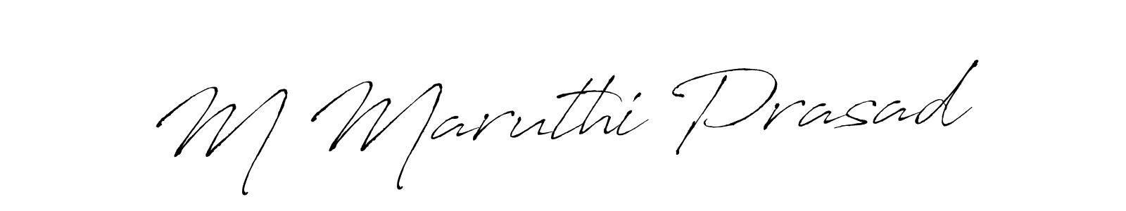 Use a signature maker to create a handwritten signature online. With this signature software, you can design (Antro_Vectra) your own signature for name M Maruthi Prasad. M Maruthi Prasad signature style 6 images and pictures png