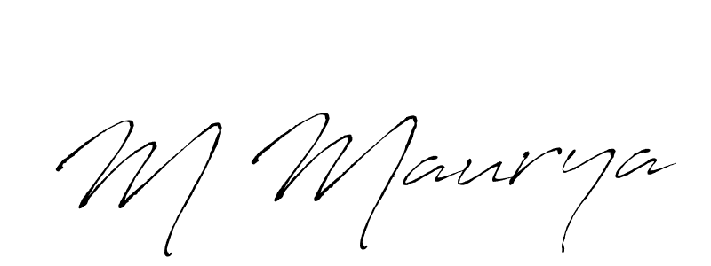 This is the best signature style for the M Maurya name. Also you like these signature font (Antro_Vectra). Mix name signature. M Maurya signature style 6 images and pictures png