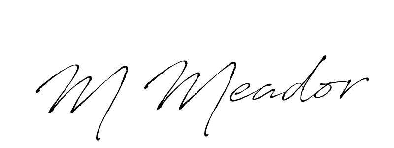 It looks lik you need a new signature style for name M Meador. Design unique handwritten (Antro_Vectra) signature with our free signature maker in just a few clicks. M Meador signature style 6 images and pictures png