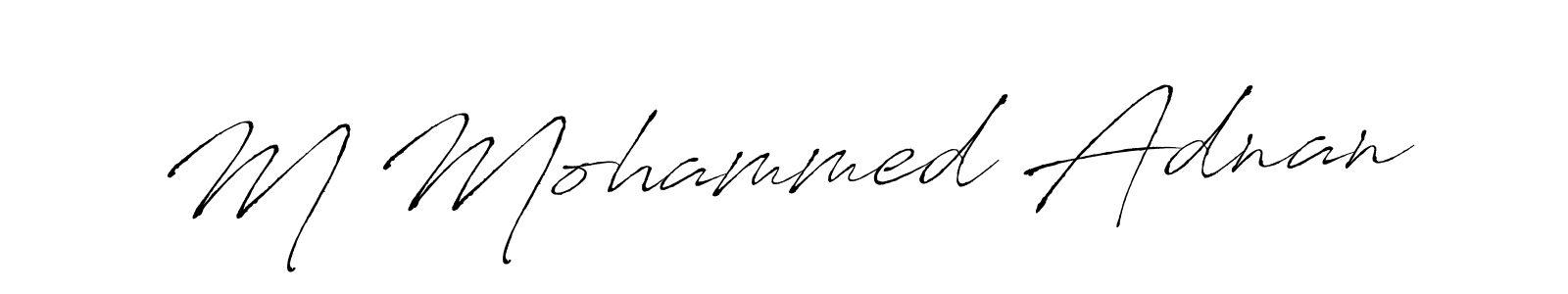 M Mohammed Adnan stylish signature style. Best Handwritten Sign (Antro_Vectra) for my name. Handwritten Signature Collection Ideas for my name M Mohammed Adnan. M Mohammed Adnan signature style 6 images and pictures png