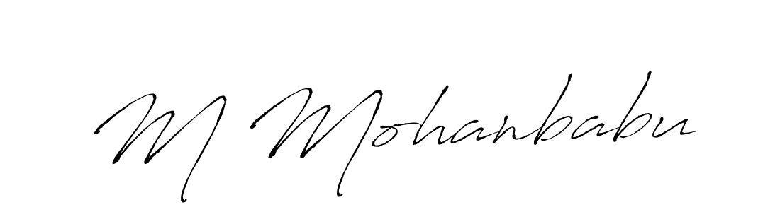 Also we have M Mohanbabu name is the best signature style. Create professional handwritten signature collection using Antro_Vectra autograph style. M Mohanbabu signature style 6 images and pictures png