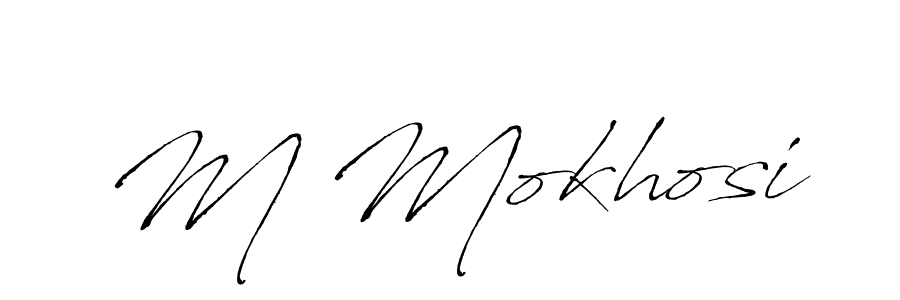 Also we have M Mokhosi name is the best signature style. Create professional handwritten signature collection using Antro_Vectra autograph style. M Mokhosi signature style 6 images and pictures png