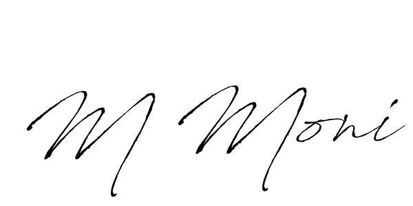 Also You can easily find your signature by using the search form. We will create M Moni name handwritten signature images for you free of cost using Antro_Vectra sign style. M Moni signature style 6 images and pictures png