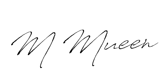 Similarly Antro_Vectra is the best handwritten signature design. Signature creator online .You can use it as an online autograph creator for name M Mueen. M Mueen signature style 6 images and pictures png