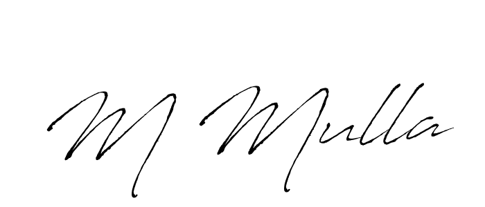Make a beautiful signature design for name M Mulla. Use this online signature maker to create a handwritten signature for free. M Mulla signature style 6 images and pictures png
