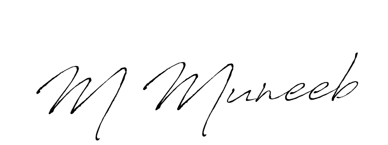 Similarly Antro_Vectra is the best handwritten signature design. Signature creator online .You can use it as an online autograph creator for name M Muneeb. M Muneeb signature style 6 images and pictures png