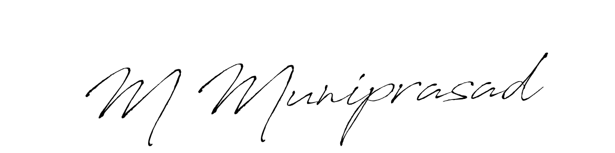 Make a beautiful signature design for name M Muniprasad. Use this online signature maker to create a handwritten signature for free. M Muniprasad signature style 6 images and pictures png