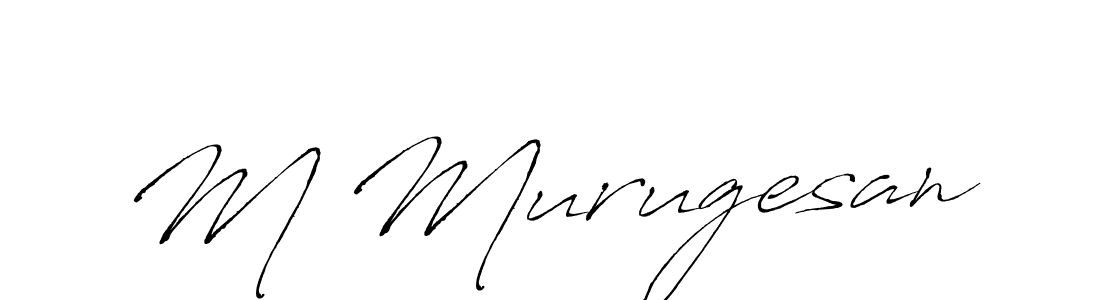 Use a signature maker to create a handwritten signature online. With this signature software, you can design (Antro_Vectra) your own signature for name M Murugesan. M Murugesan signature style 6 images and pictures png