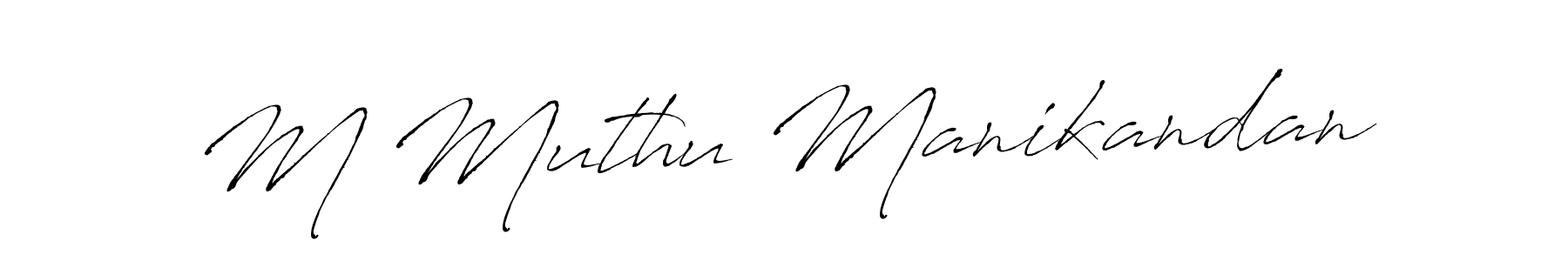 Use a signature maker to create a handwritten signature online. With this signature software, you can design (Antro_Vectra) your own signature for name M Muthu Manikandan. M Muthu Manikandan signature style 6 images and pictures png