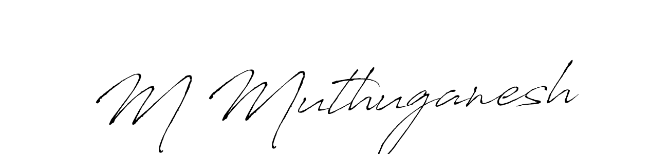 Make a beautiful signature design for name M Muthuganesh. Use this online signature maker to create a handwritten signature for free. M Muthuganesh signature style 6 images and pictures png