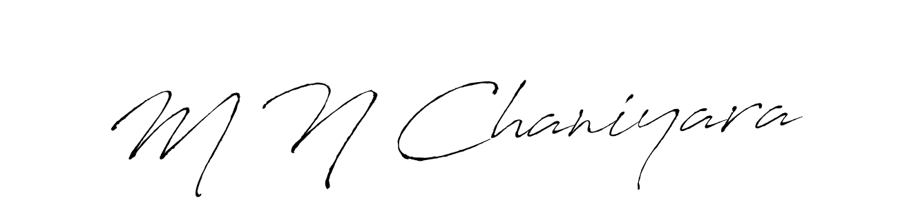 Also we have M N Chaniyara name is the best signature style. Create professional handwritten signature collection using Antro_Vectra autograph style. M N Chaniyara signature style 6 images and pictures png