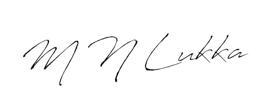 It looks lik you need a new signature style for name M N Lukka. Design unique handwritten (Antro_Vectra) signature with our free signature maker in just a few clicks. M N Lukka signature style 6 images and pictures png