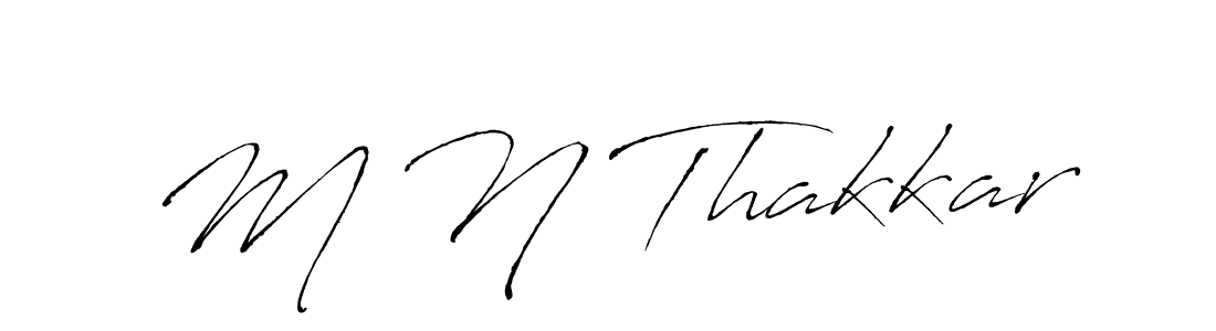 Use a signature maker to create a handwritten signature online. With this signature software, you can design (Antro_Vectra) your own signature for name M N Thakkar. M N Thakkar signature style 6 images and pictures png
