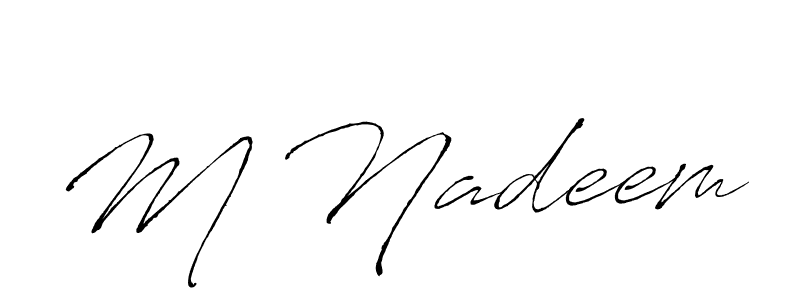 Similarly Antro_Vectra is the best handwritten signature design. Signature creator online .You can use it as an online autograph creator for name M Nadeem. M Nadeem signature style 6 images and pictures png