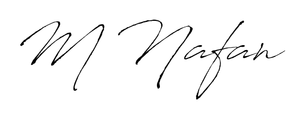 The Antro_Vectra typeface gives name M Nafan a refined look. Suitable for certificates, diplomas, and official verification. M Nafan signature style 6 images and pictures png