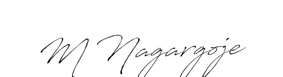 How to make M Nagargoje signature? Antro_Vectra is a professional autograph style. Create handwritten signature for M Nagargoje name. M Nagargoje signature style 6 images and pictures png