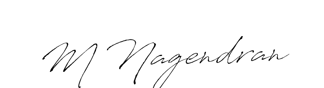 How to make M Nagendran signature? Antro_Vectra is a professional autograph style. Create handwritten signature for M Nagendran name. M Nagendran signature style 6 images and pictures png