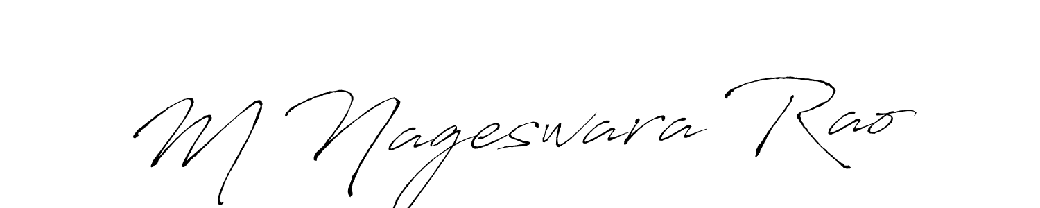 This is the best signature style for the M Nageswara Rao name. Also you like these signature font (Antro_Vectra). Mix name signature. M Nageswara Rao signature style 6 images and pictures png