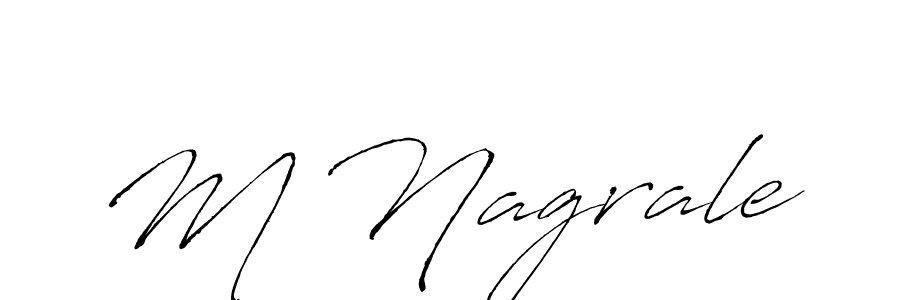 Also we have M Nagrale name is the best signature style. Create professional handwritten signature collection using Antro_Vectra autograph style. M Nagrale signature style 6 images and pictures png